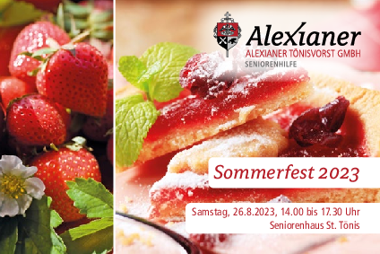 Sommerfest im Seniorenhaus St. Tönis